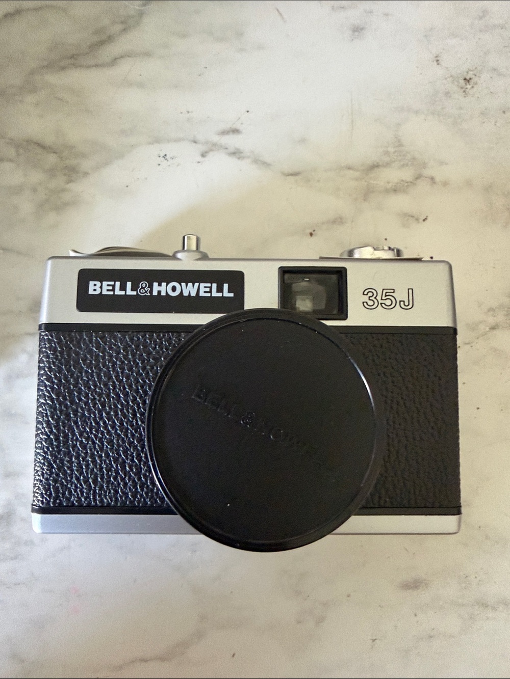 35J Silver and Black Compact Film Camera